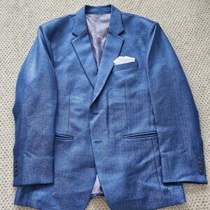 Handmade three piece blue suit